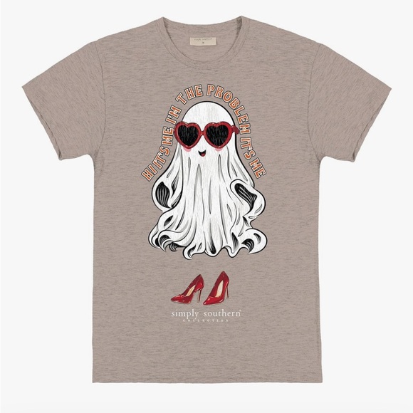 NWT Simply Southern T-Shirt Size XL Swifty Ghost Halloween - Picture 1 of 5